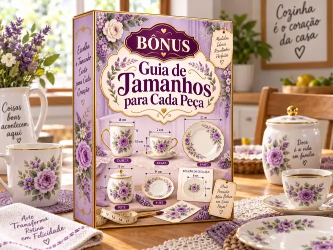 Bônus Guia de Tamanhos para Cada Peça