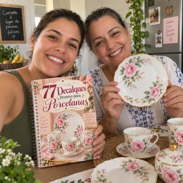 Conteúdo completo dos 77 decalques e guias